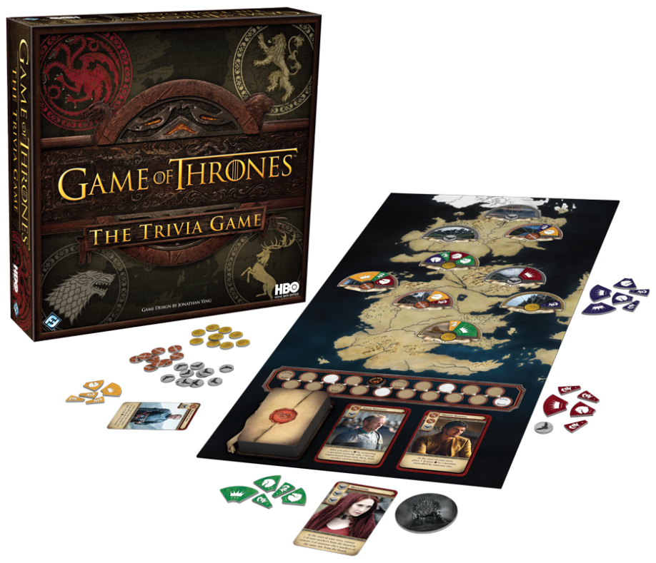 Trivial Pursuit Game of Thrones (crédits Fantasy Flight Games et HBO)