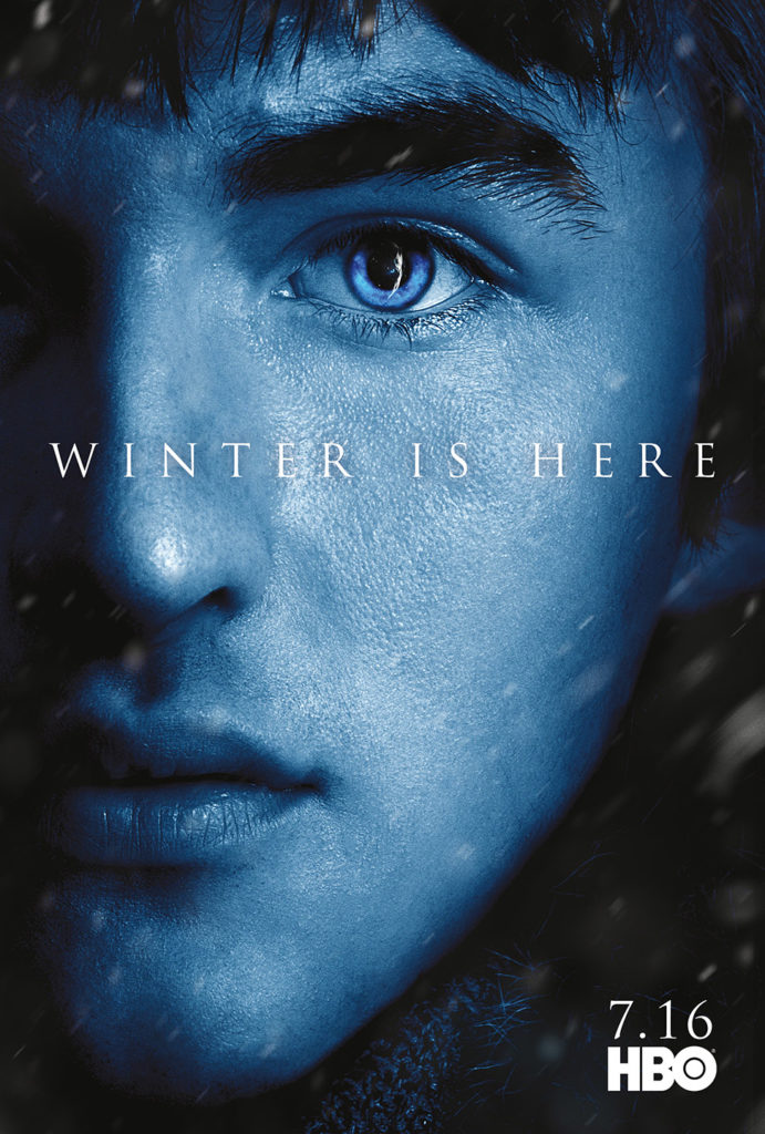 Affiche Game of Thrones saison 7 "Winter is Here" : Bran Stark (crédit HBO)