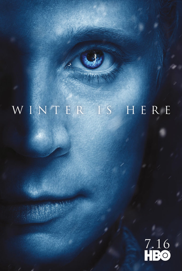 Affiche Game of Thrones saison 7 "Winter is Here" : Brienne de Torth (crédit HBO)