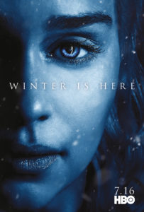 Affiche Game of Thrones saison 7 "Winter is Here" : Daenerys Targaryen (crédit HBO)
