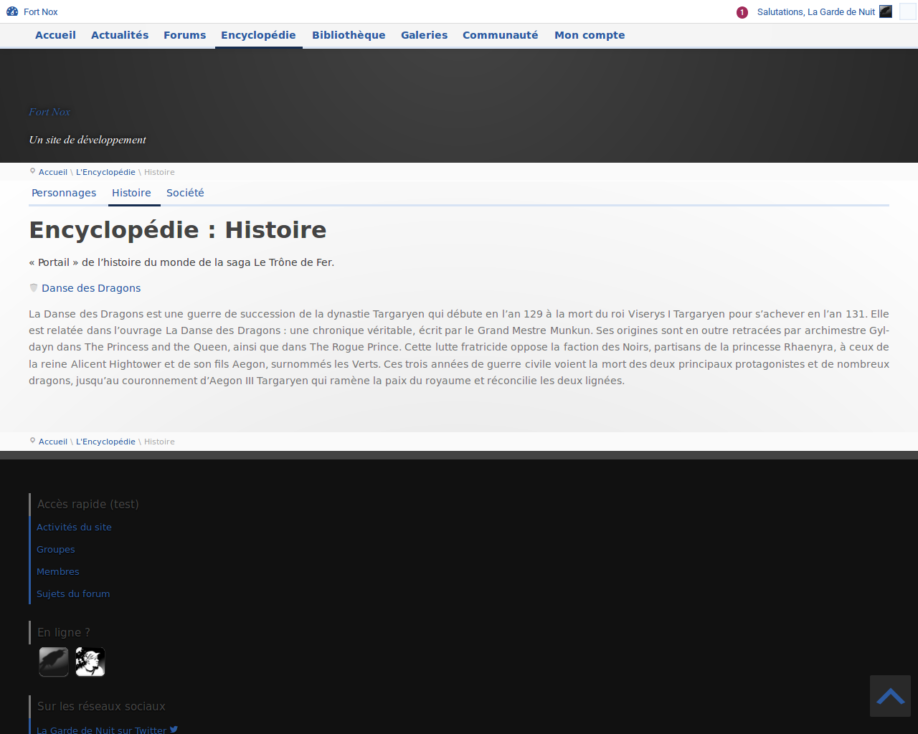 Catégorie de l'encyclopédie (développement)