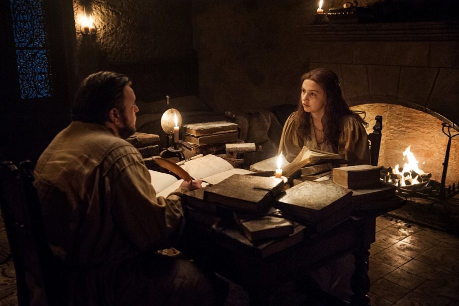 Samwell Tarly et Vère. John Bradley, Hannah Murray (Crédit : Helen Sloan/HBO).