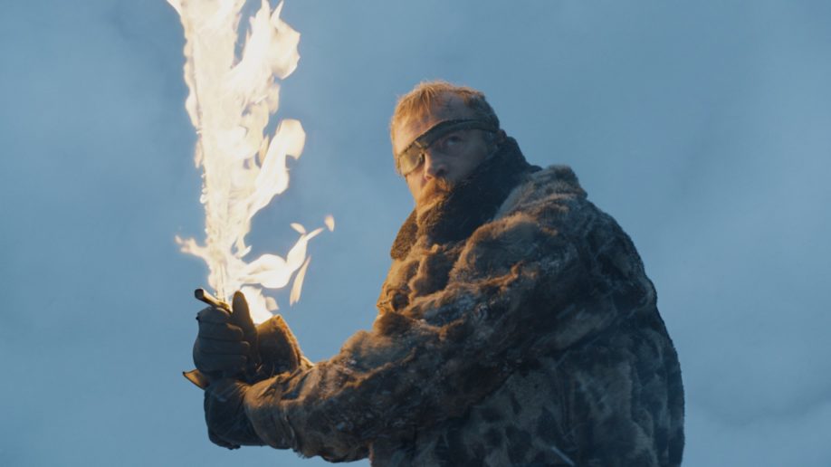 Béric Dondarrion, chef de la Fraternité sans bannière. Richard Dormer (Crédit : HBO)