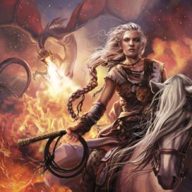 Daenerys Targaryen à Astapor : "Dracarys" (crédits : Magali Villeneuve, ASOIAF Calendar 2016)