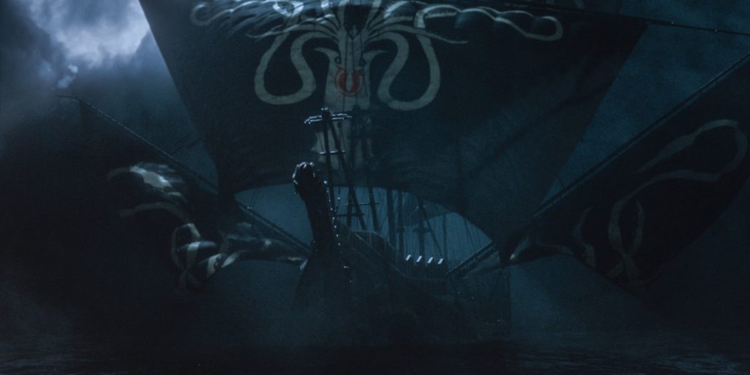 Le navire amiral de Euron Greyjoy le Silence. (Crédit : HBO)