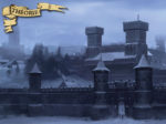 Winterfell, siège de la maison Stark (illustration : Lino Drieghe ; montage : Evrach, La Garde de Nuit)