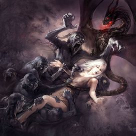 Daenerys chez les Non-Mourants par Marc Simonetti