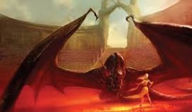 Drogon et Daenerys dans l'arène par Marc Simonetti