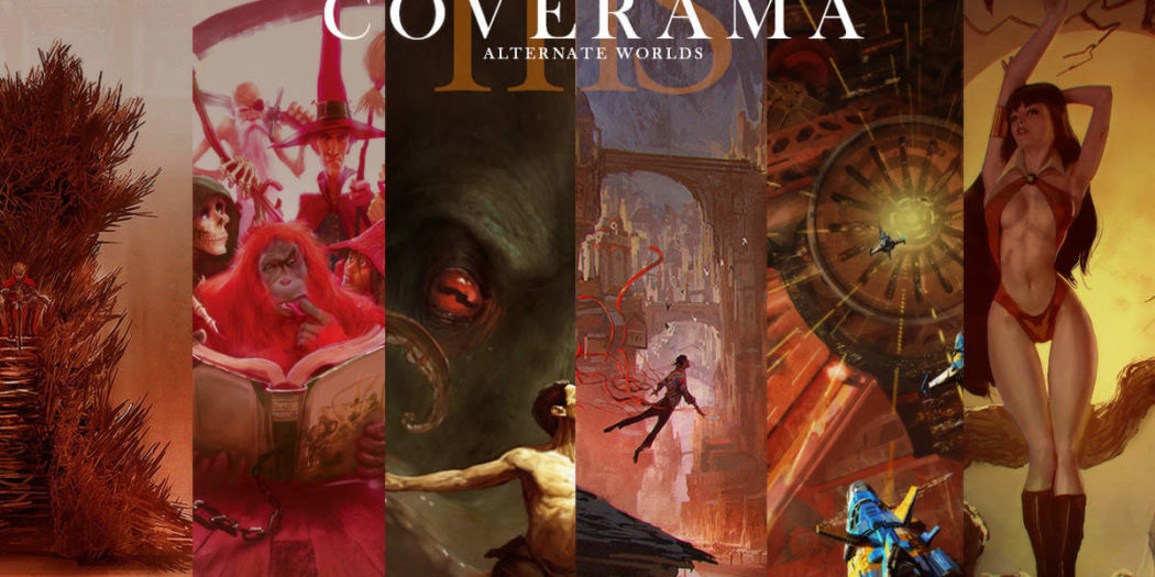 Pèle-mêle d'oeuvres de Marc Simonetti présent dans son artbook Coverama.