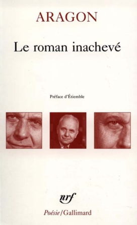 Couverture du roman inachevé (Edition Gallimard)