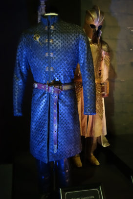 Costume de Tywin Lannister et armure de Ser Meryn Trant, 28 kilos de bonheur (crédits : Thistle).