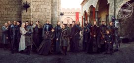 Réunion des acteurs principaux pour l'ultime saison de Game of Thrones (crédits : Marc Hom, EW)