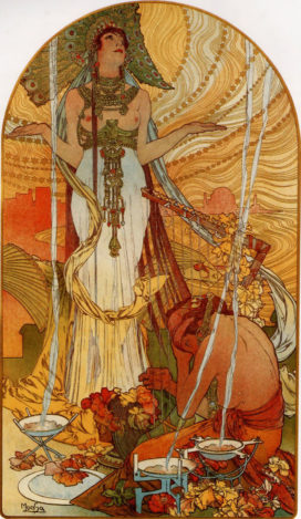 Salammbô, par Alfonso Mucha (1896). WikiCommons.