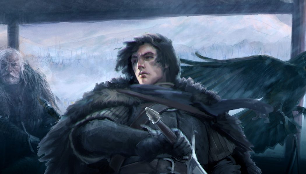 Jon Snow, Jeor Mormont et son corbeau