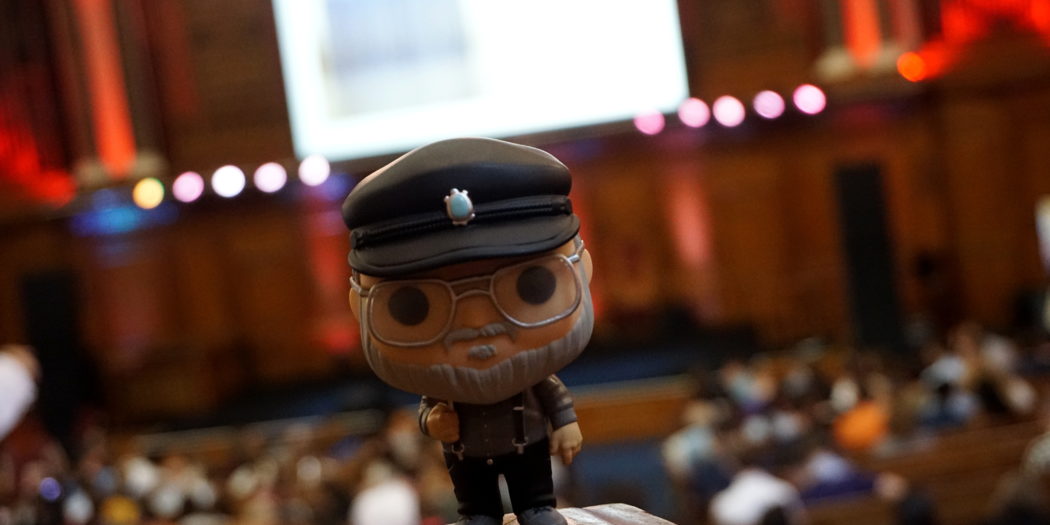 George R.R. Martin (presque !) - Londres (Emmanuel Center), août 2019 (© Photo par La Garde de Nuit)