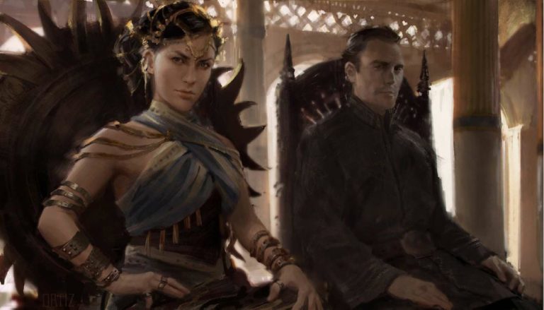 Nymeria et Mors Martell, par Karla Ortiz, The World of Ice and Fire