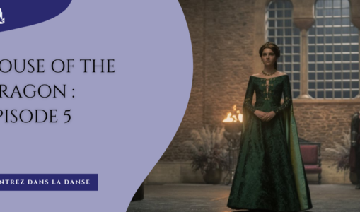 Alicent dans une belle robe verte