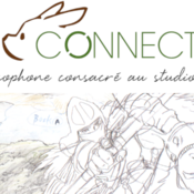 Banniere article podcast avec le logo du site Buta Connection et un dessin d'Ashitaka