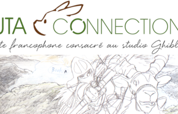 banniere article podcast avec le logo du site Buta Connection et un dessin d'Ashitaka