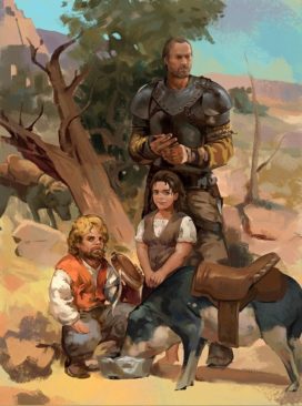 Jolie Cochonne, Croque, Tyrion, Penny, and Ser Jorah par zippo514