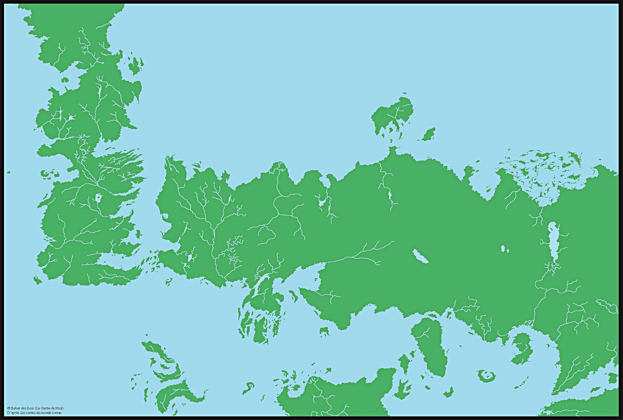 Carte Générale Du Monde Connu La Garde De Nuit