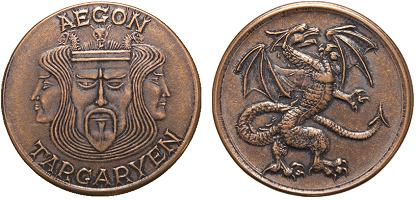 Sol du roi Aegon I Targaryen ; © Shire Post Mint.