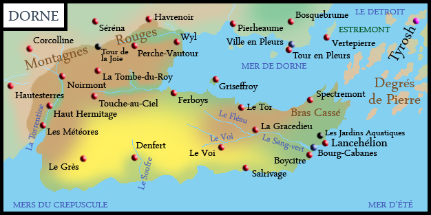 Carte générale de Dorne